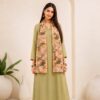 Premium Georgette Stole In Yellow and Green