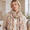 Premium Crinkle Chiffon Stole – Autumn Whisper