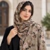 Premium Wool Stole In Creme Brown