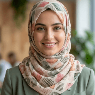 Premium Crinkle Chiffon Hijab Scarf – Autumn Whisper By Haya Drapes