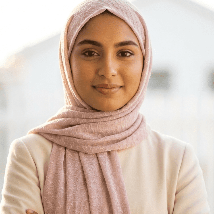 Premium Shimmer Jacquard Hijab Scarf In Baby Pink By Haya Drapes