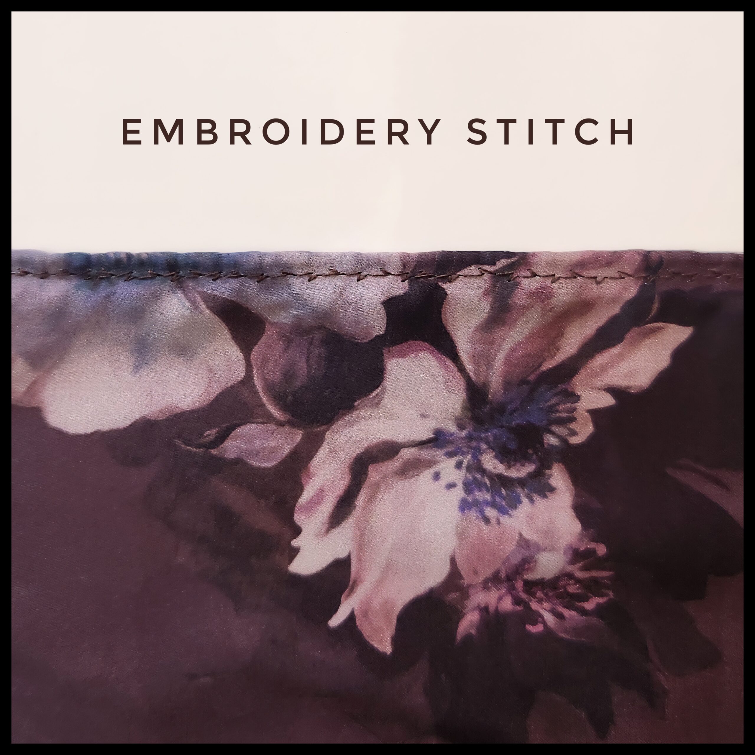 Floral Print Premium Satin Hijab Scarf – Coffee - Image 3