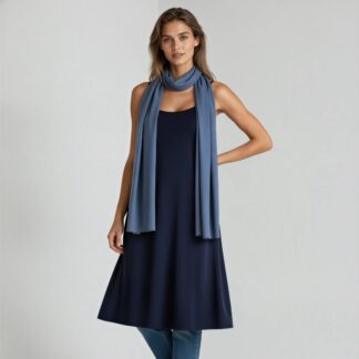 Royal Georgette Stole In Slate Teal