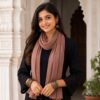 Royal Georgette Stole In Cocoa Brown